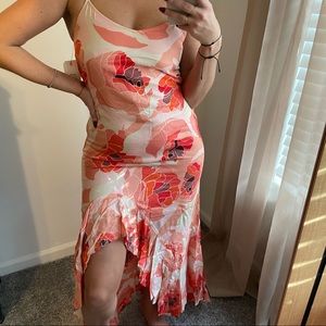 Billabong floral asymmetrical dress